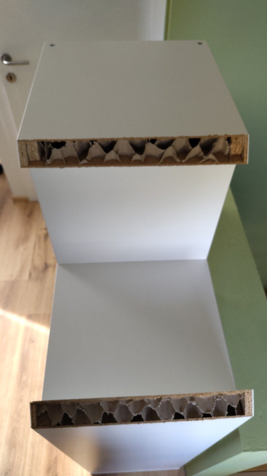 Ikea kallax 2x4 voor onze schuin dak, Huis en Inrichting, Ophalen, Gebruikt
