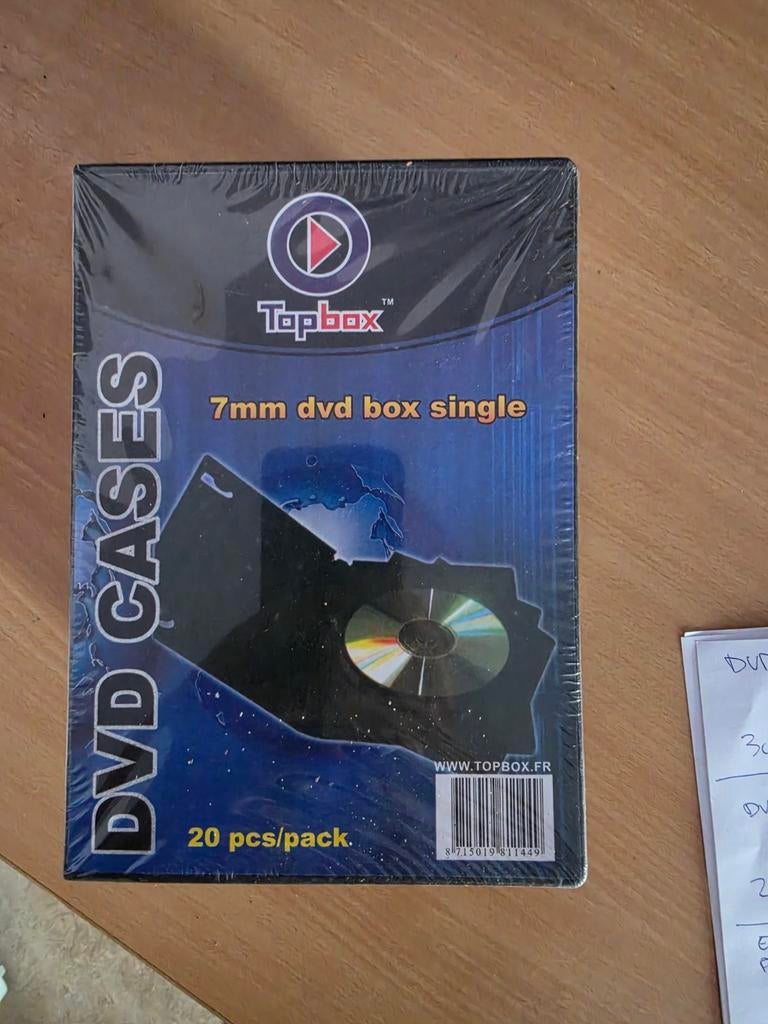 Dvd case 7mm single 20 pack, Informatique & Logiciels, Enlèvement ou Envoi