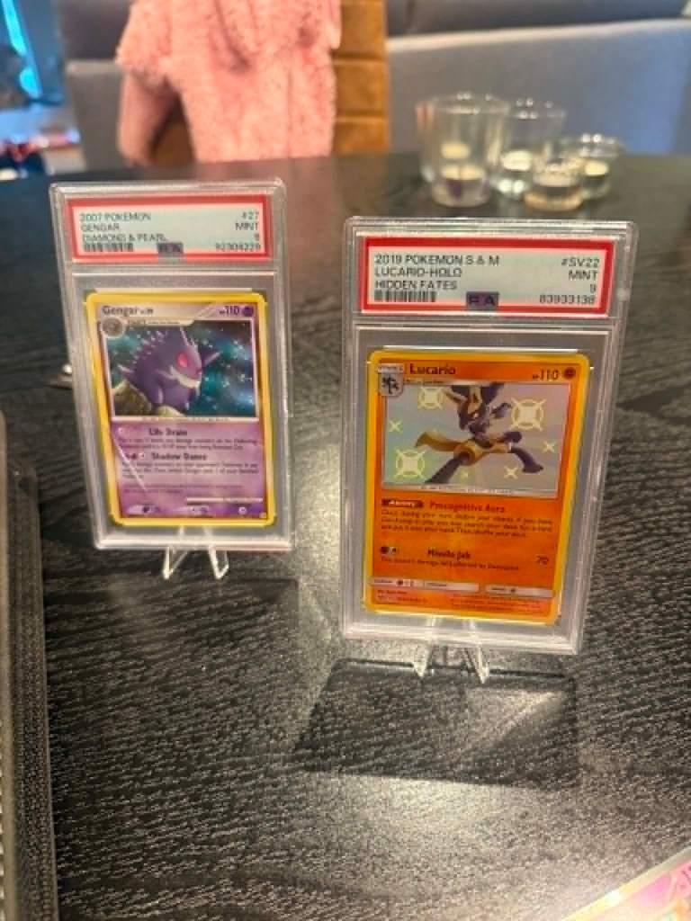 PSA 9 Gengar & PSA 9 Lucario, Hobby en Vrije tijd, Verzamelkaartspellen | Pokémon, Ophalen of Verzenden, Nieuw, Meerdere kaarten