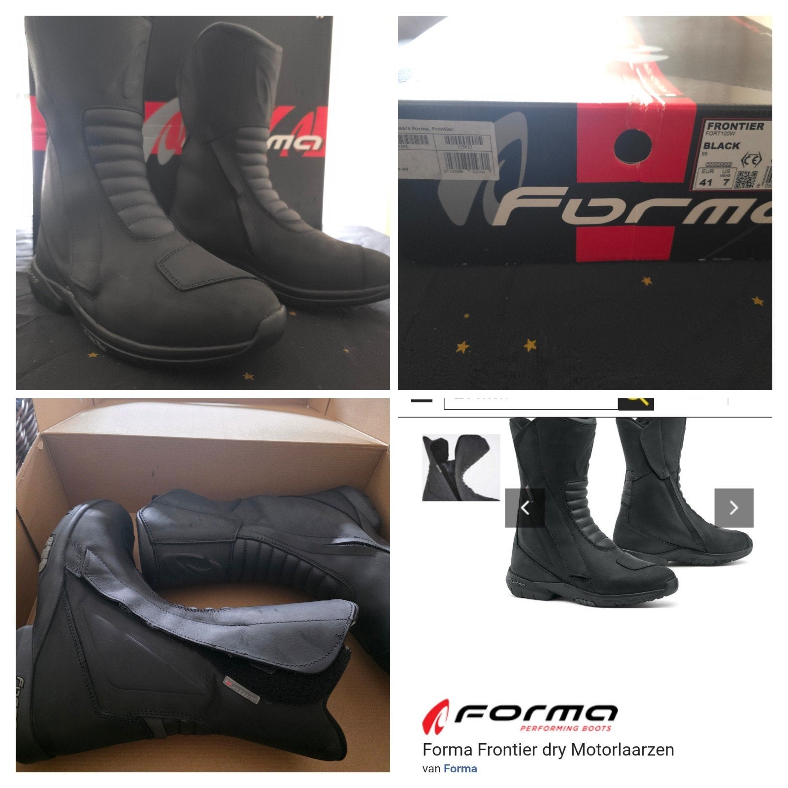 forma motorlaarzen en macna handschoenen, Ophalen, Handschoenen