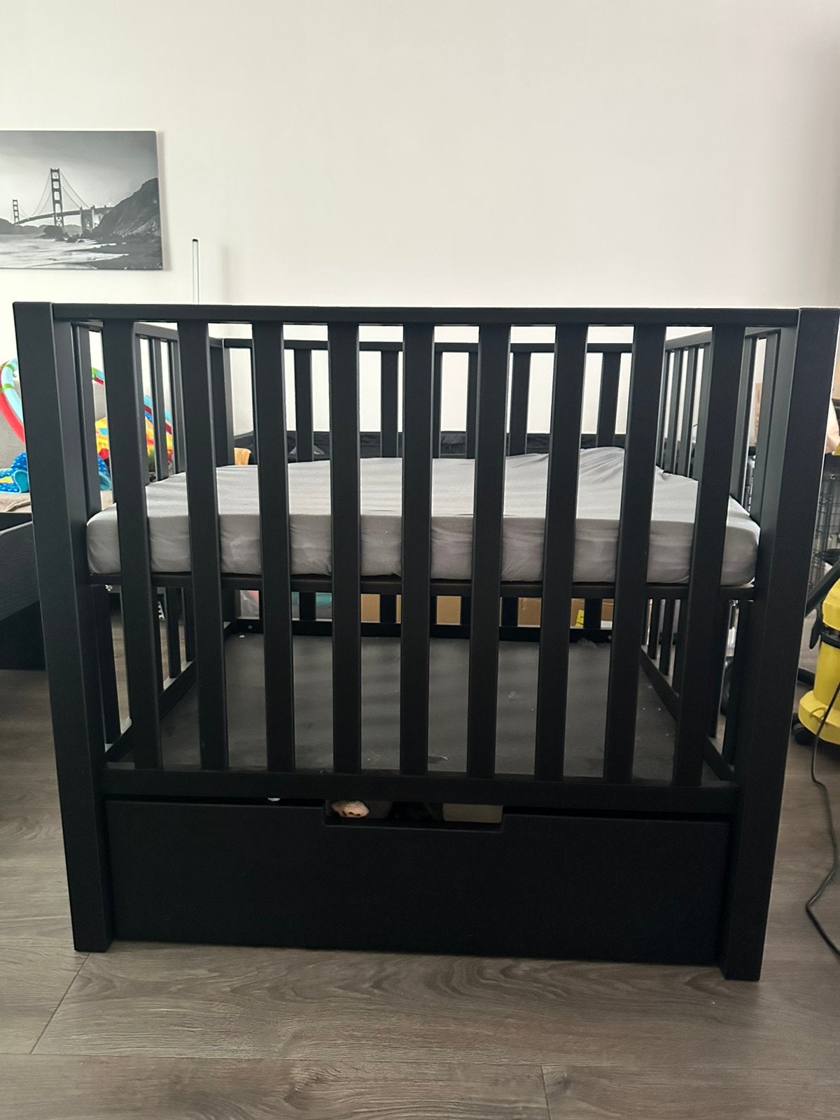 Zwarte box met schuif, Kinderen en Baby's, Babyparken, Ophalen, Zo goed als nieuw