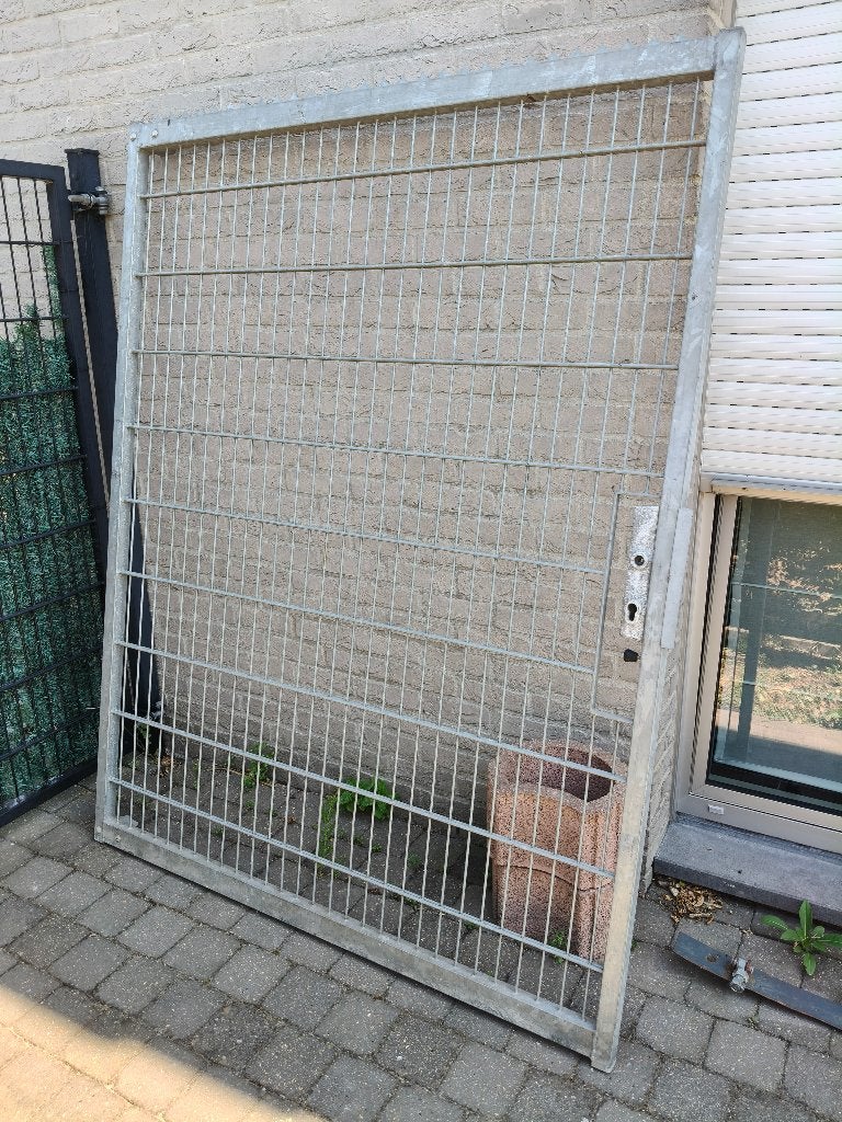 tuinpoort gegalvanieseerd 4 cm dik, Ophalen, Gebruikt