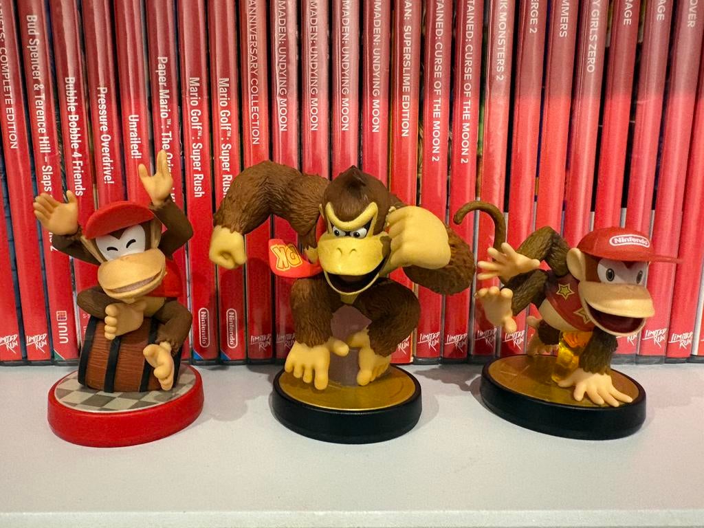 2 x Diddy Kong + 1 Donkey Kong Amiibo, Games en Spelcomputers, Games | Nintendo Switch, Ophalen, Zo goed als nieuw