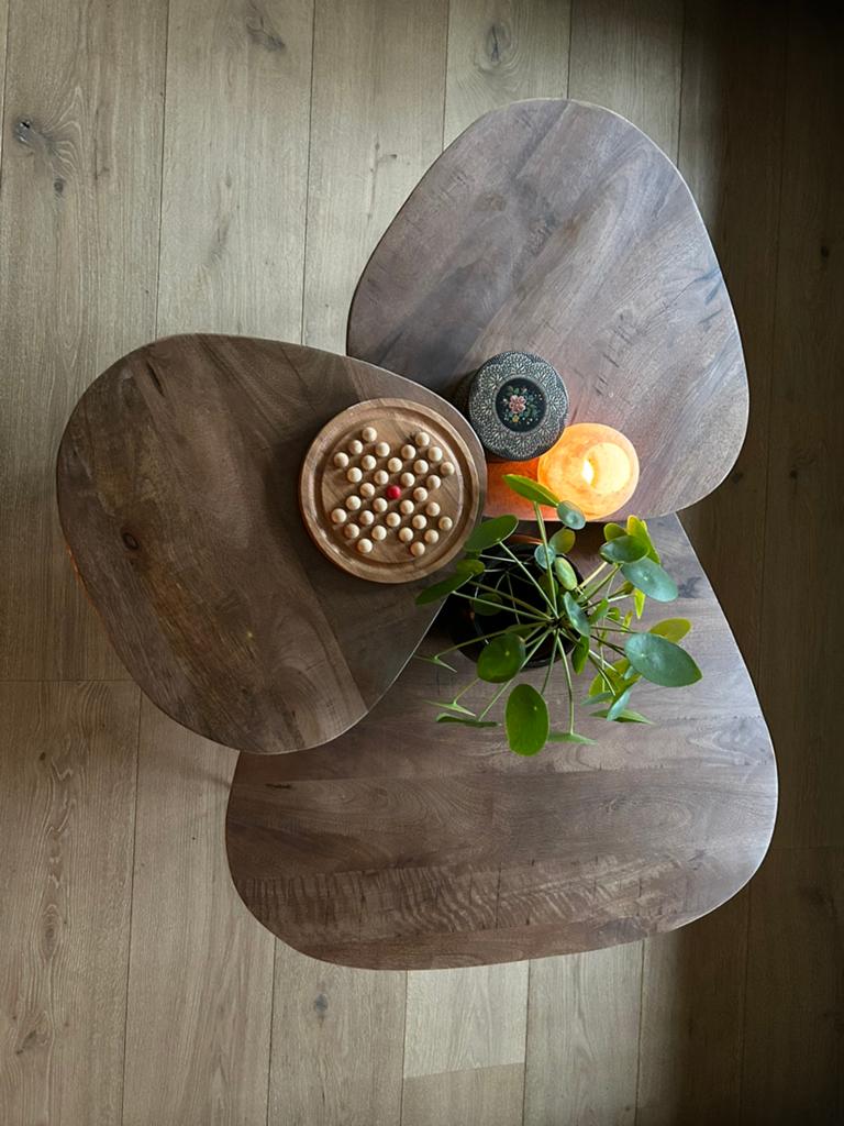 Ensemble de table basse 3 pièces, Enlèvement, Comme neuf