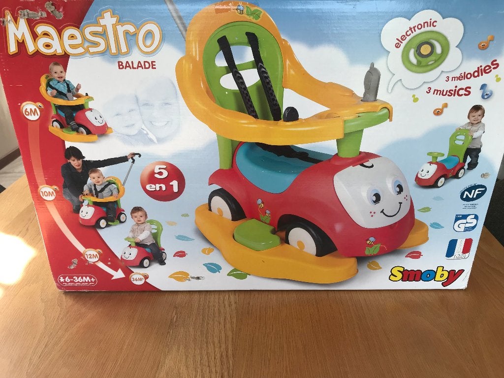 Smoby porteur maestro 3 en 1 très bon état, Enfants & Bébés, Enlèvement, Utilisé