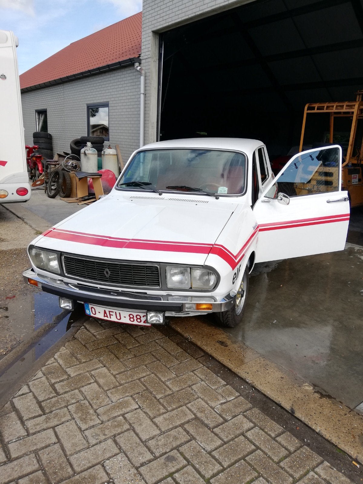 Renault 12 TS 1.3, Auto's, 4 deurs, Renault, Wit, Handgeschakeld
