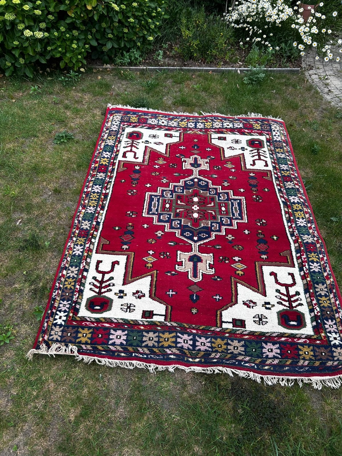 Handgemaakt Indiaas oosters tapijt 237  170 cm –certificaat, Huis en Inrichting, Gebruikt, 150 tot 200 cm, 200 cm of meer, Rechthoekig