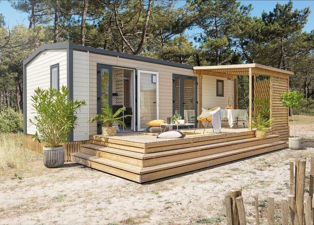 Nieuwe Stacaravan Grand Large 2 - 2 slaapkamers - 820x400cm, Tot en met 2