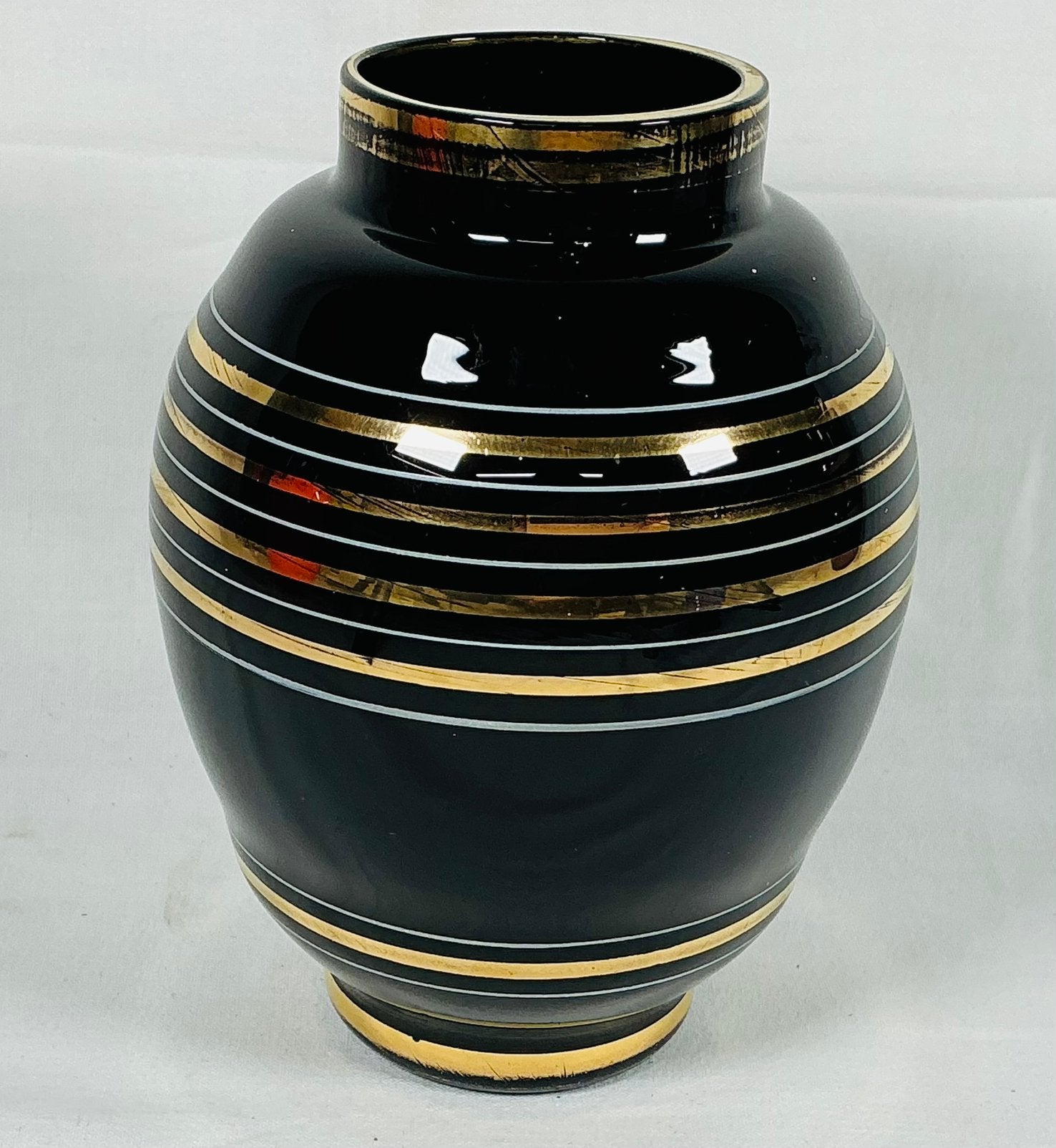 De Rupel Boom Vase en verre au design Art Déco ancien, Enlèvement ou Envoi