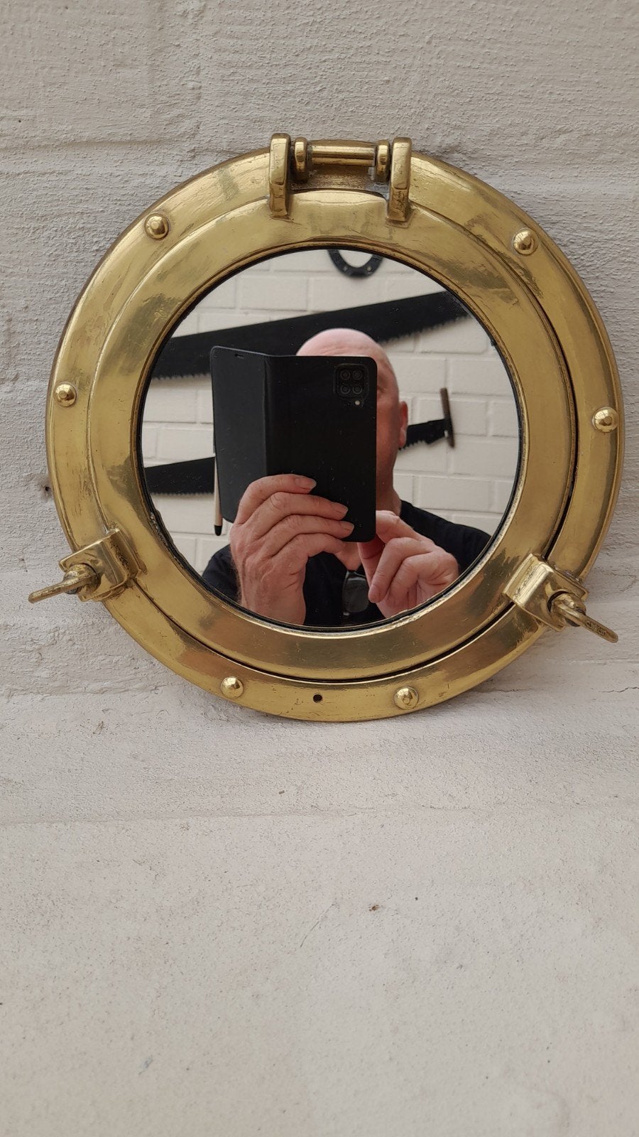patrijs poort spiegel., Antiek en Kunst, Curiosa en Brocante, Ophalen