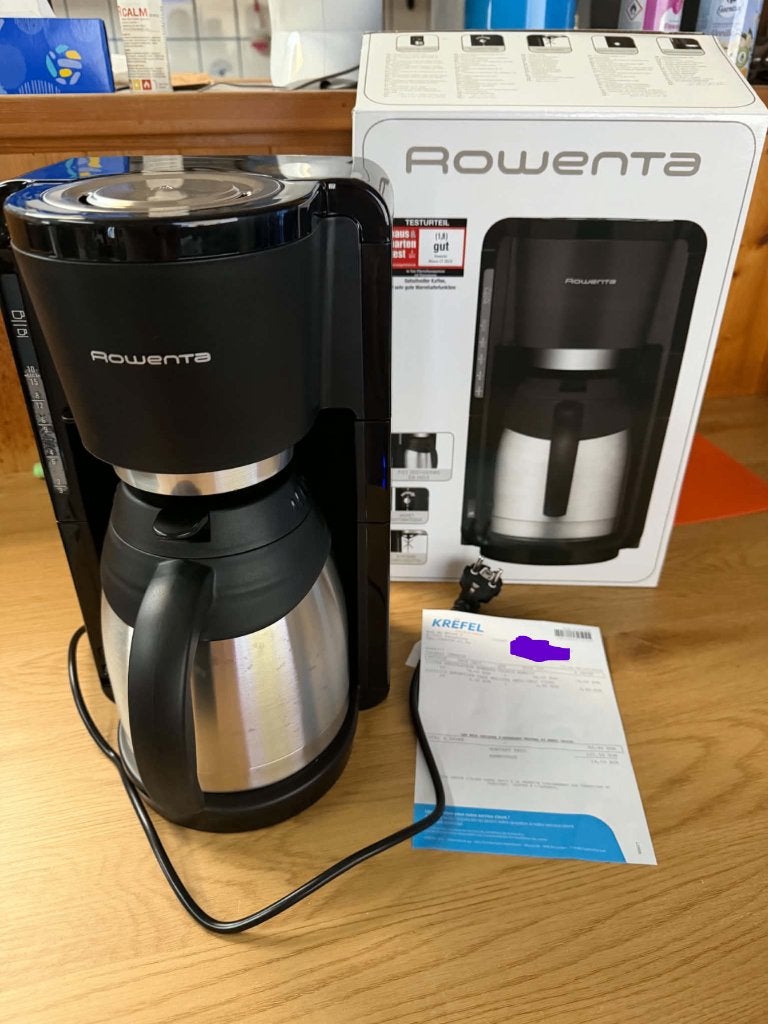 Rowenta Machine à café Adagio, Ophalen, 10 kopjes of meer, Gemalen koffie, Koffiemachine