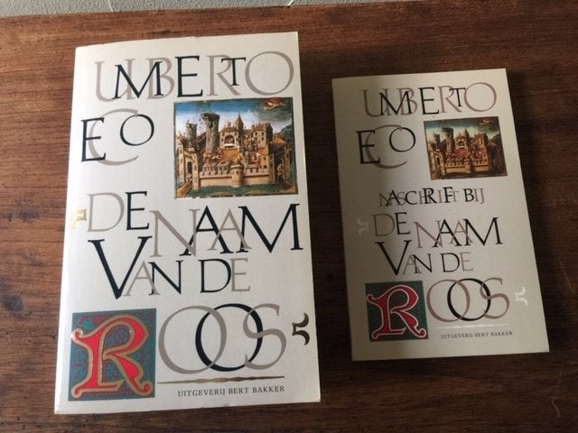 Boek De naam van de roos - Umberto Eco, Boeken, Ophalen, Zo goed als nieuw