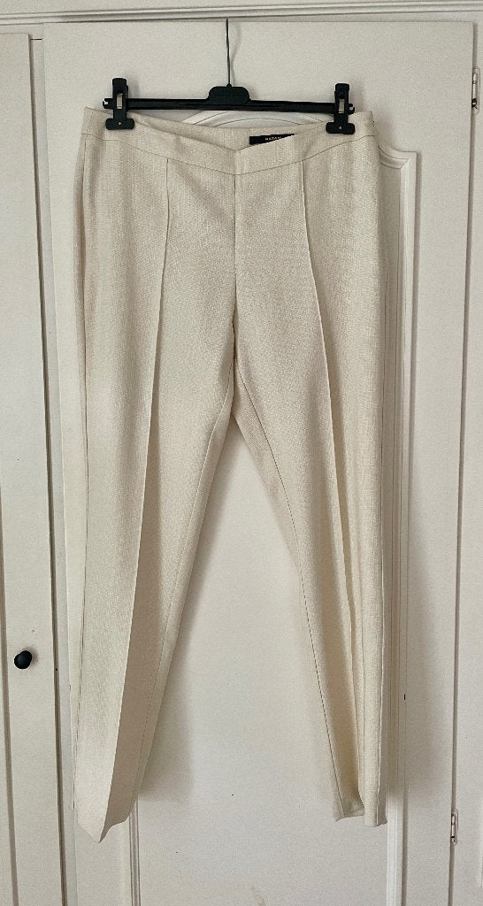 Geklede broek Natan, Wit, Maat 42/44 (L), Nieuw, Ophalen of Verzenden