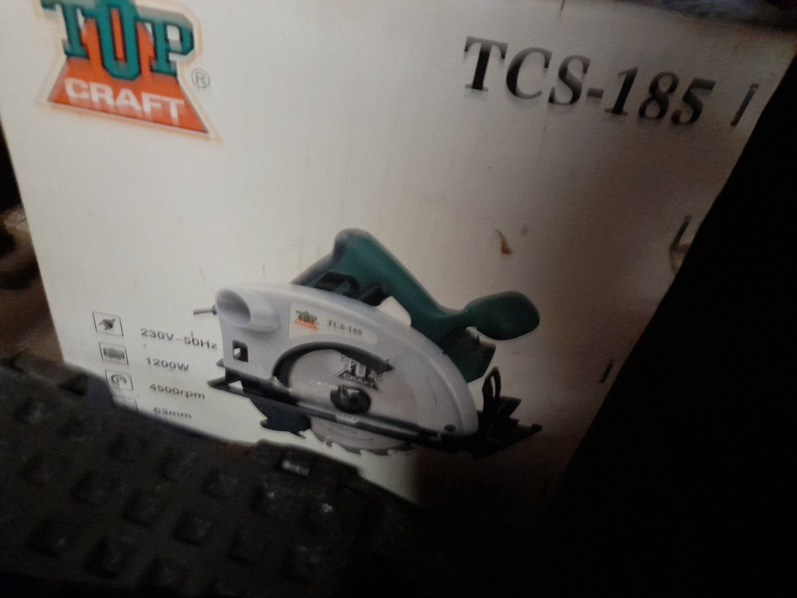 Cirkel zaag merk Top Craft, Enlèvement