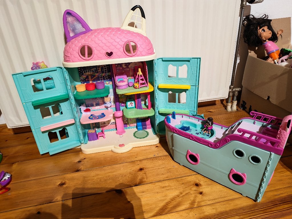 Maison Gaby chat plus bateau, Kinderen en Baby's, Ophalen, Zo goed als nieuw