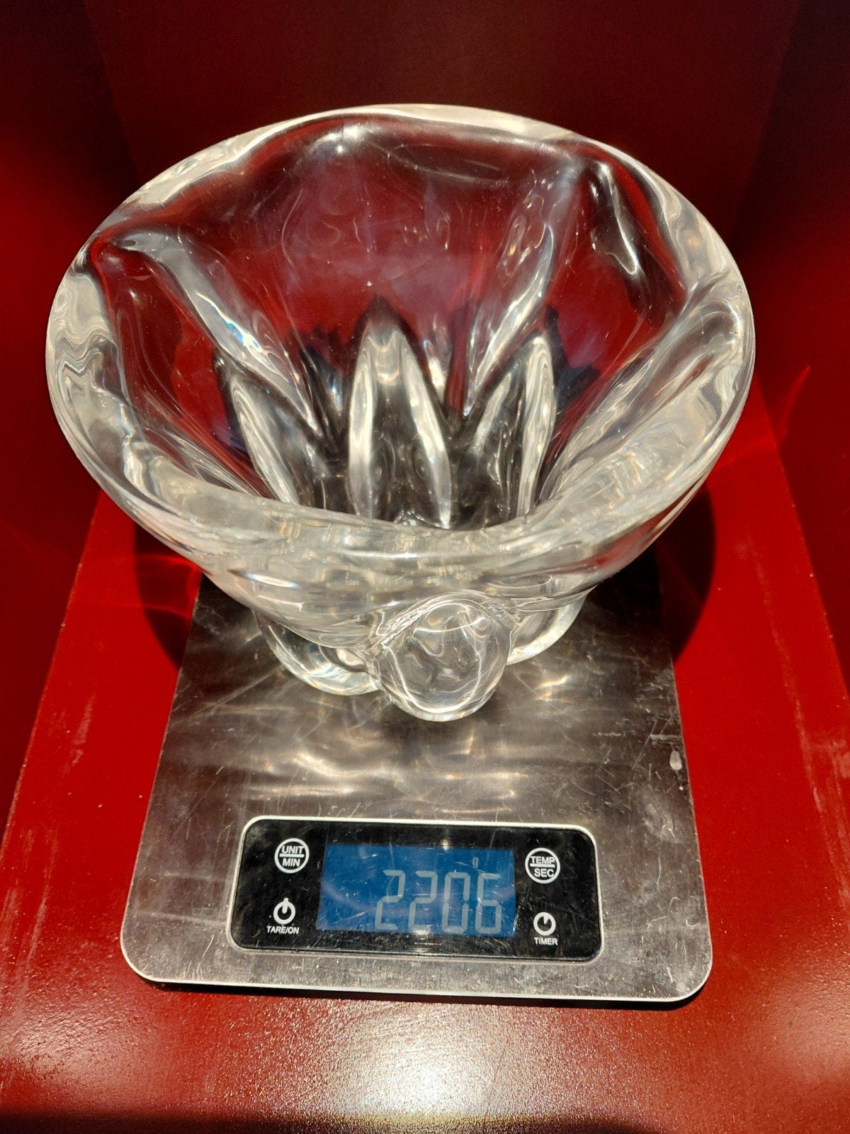 Vase Val Saint Lambert signé, Enlèvement
