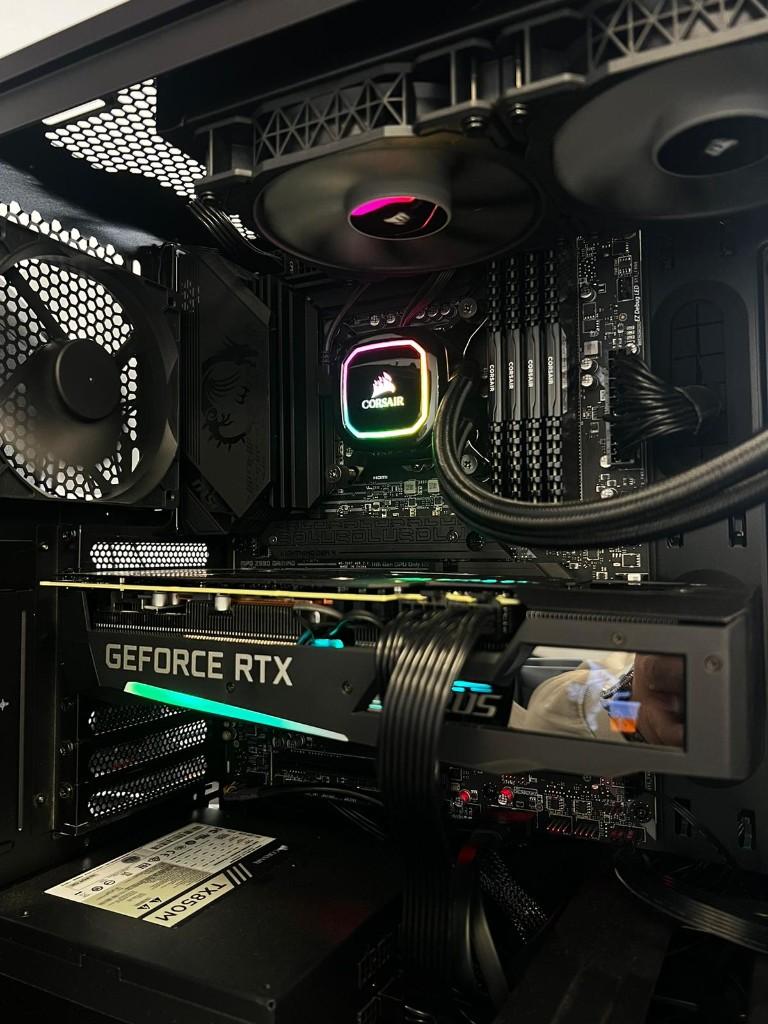 CORSAIR Game PC - Waterkoeling - i7 - RTX3070 - 32GB - 1.5TB, Comme neuf, Enlèvement, Gaming, SSD