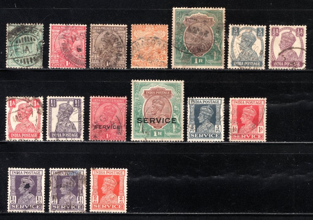 INDIA BR. Lot zegels gestempeld, Verzenden, Gestempeld