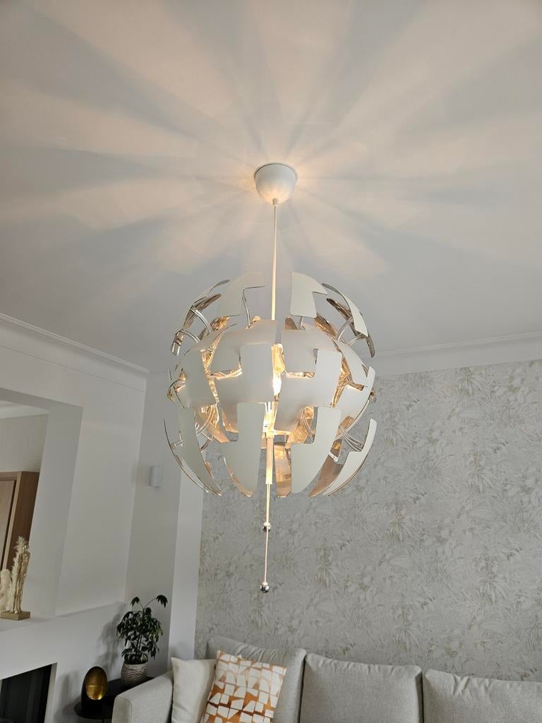 Plafond hanglamp wit diameter 53cm, Huis en Inrichting, Ophalen