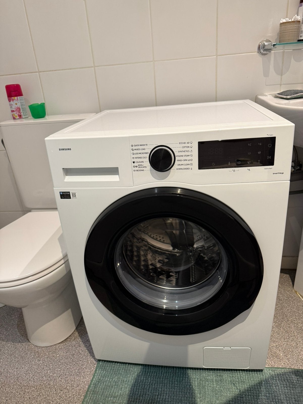 Machine a laver SAMSUNG 8KG - etat neuf - Energie A, Electroménager, 1200 à 1600 tours, 6 à 8 kg, 85 à 90 cm, Programme lavage à la main