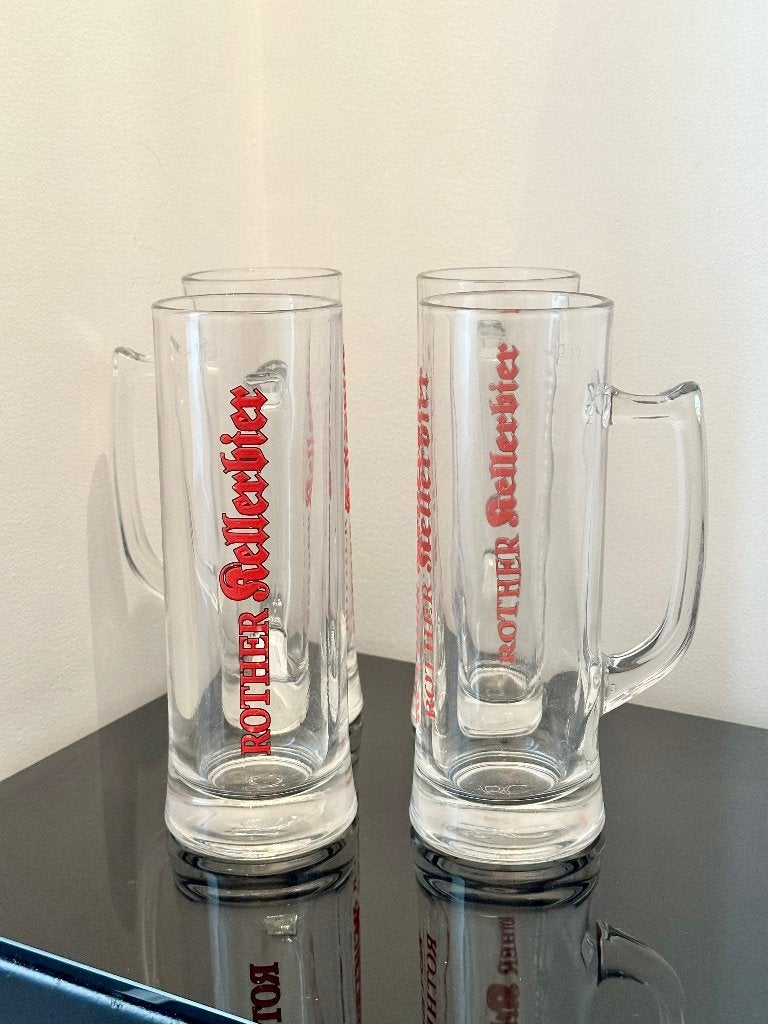 4 grandes chopes de bière Rother Kellerbier 500ml NEW, Enlèvement, Comme neuf, Chope(s), Autres marques
