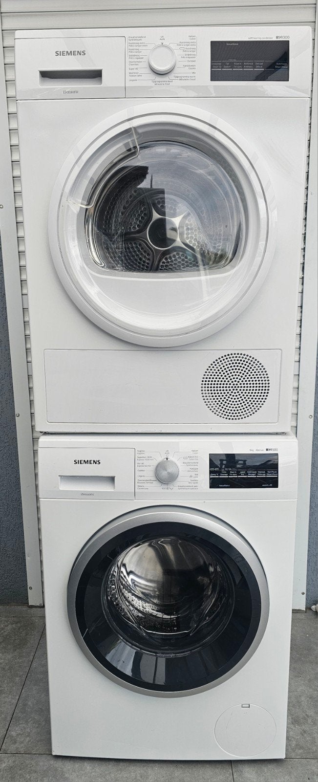Set siemens wasmachine 8KG A++ iQ500 &  warmtepomp droger, Elektronische apparatuur, Was-droogcombinaties, Zo goed als nieuw, 8 tot 10 kg