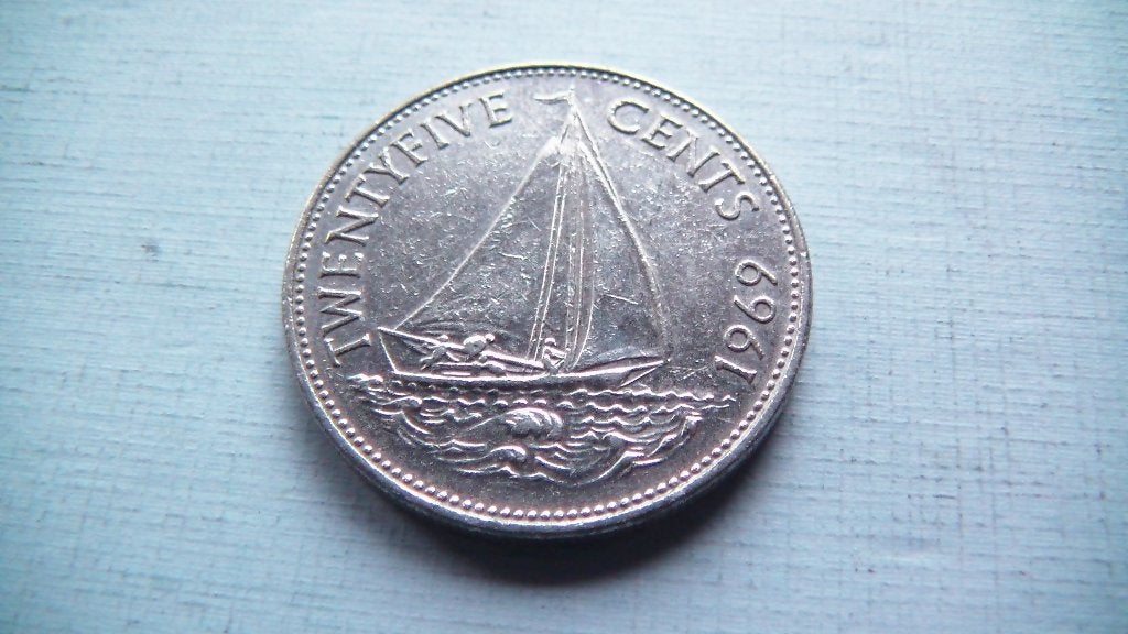 bahamas 25 cents 1969, Enlèvement