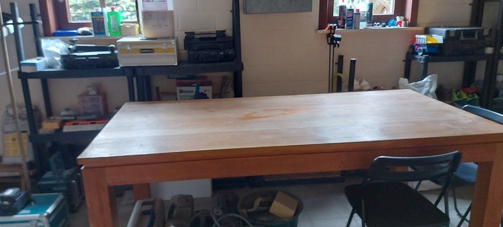 grote houten tafel, Tuin en Terras, Ophalen of Verzenden
