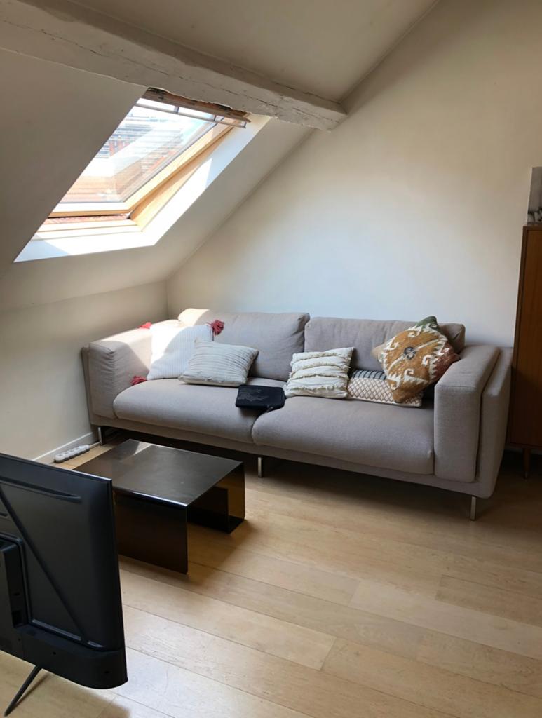 NOCKEBY zetel IKEA, Huis en Inrichting, Zetels | Zetels, Gebruikt, Rechte bank, Driepersoons, 200 tot 250 cm, 75 tot 100 cm, Stof