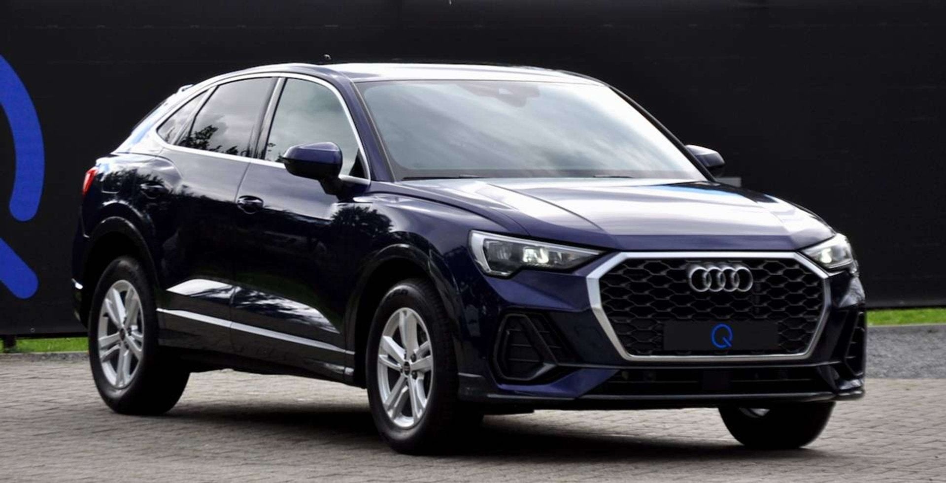 Audi Q3 35 TFSI SPORTBACK CARPLAY ELEKTR KOFFER ADAPTIVE CRU, Auto's, Automaat, Stof, 4 cilinders, Blauw