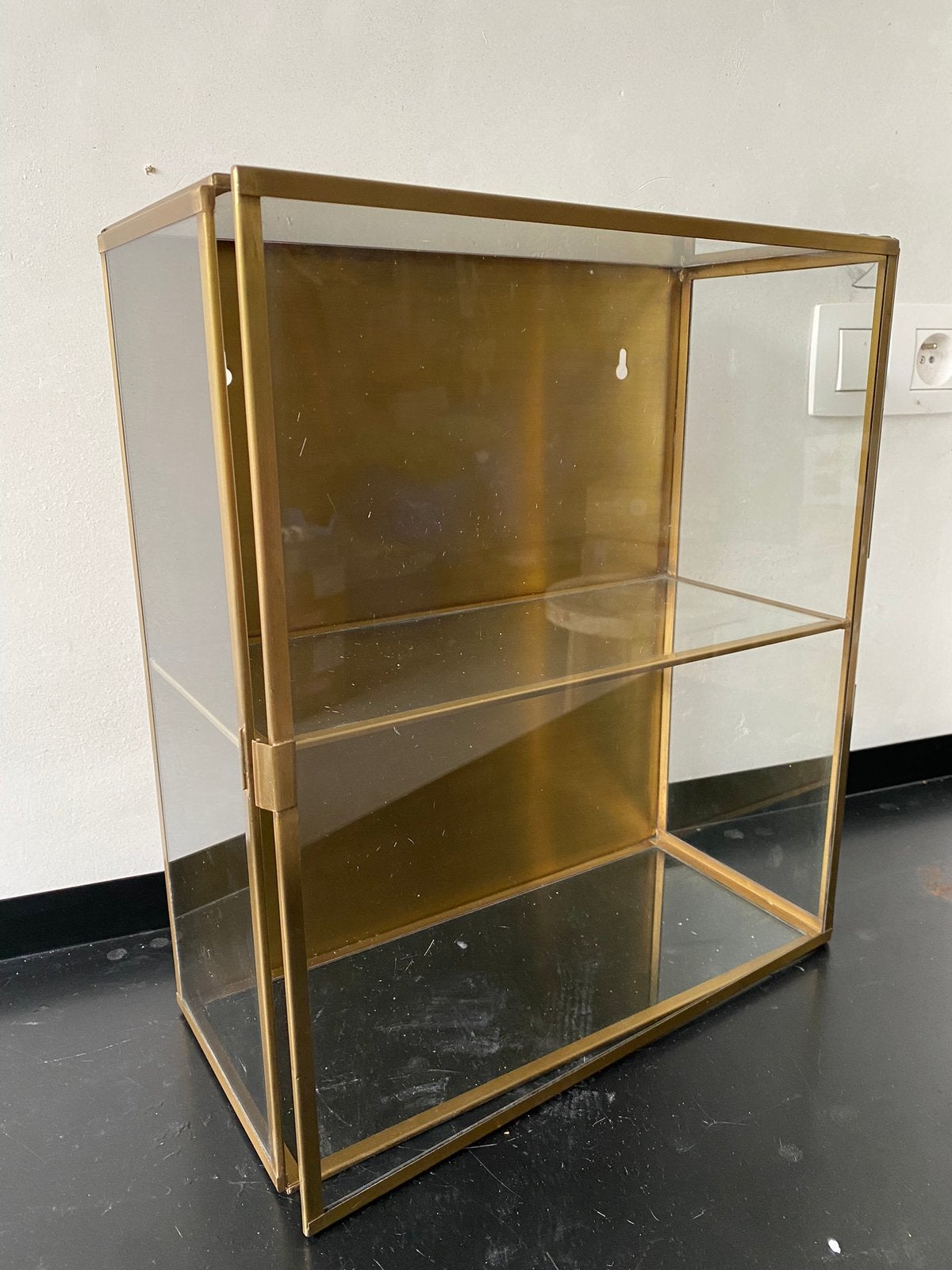 Glazen vitrinekastje, Huis en Inrichting, Ophalen, Minder dan 50 cm, Nieuw, Glas