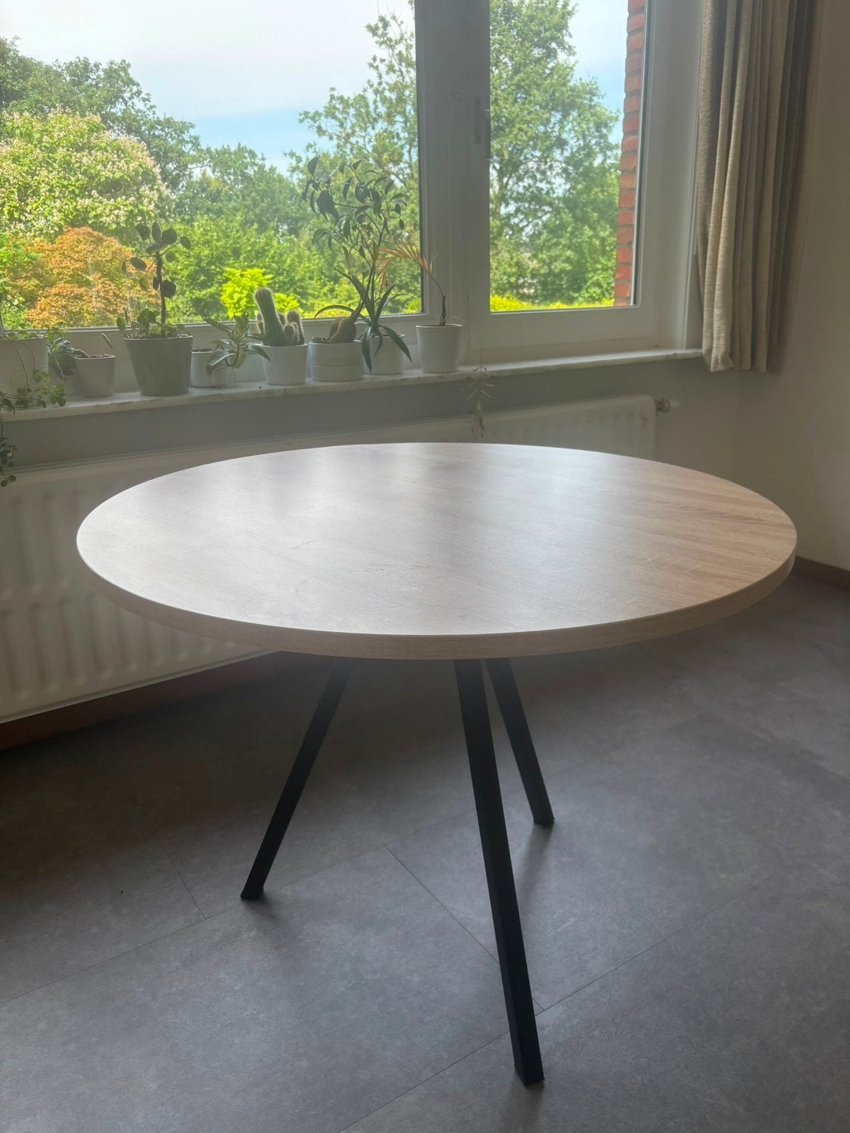 Eettafel, Maison & Meubles, Tables | Tables à manger, Enlèvement, Comme neuf, Rond