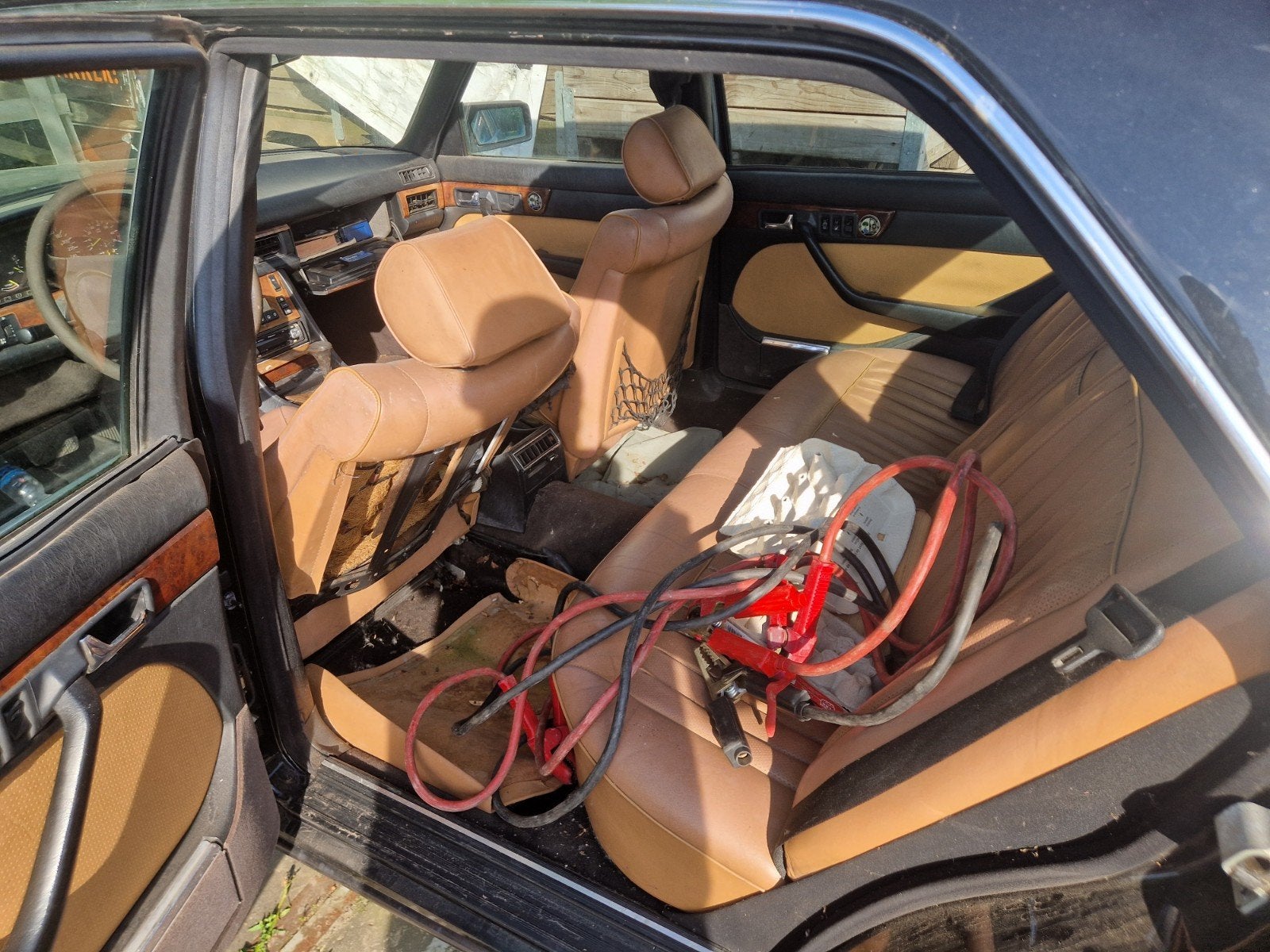 Mercedes-Benz S-Klasse 5.0 500 SEL AUT 1983 Zwart, Auto's, 4973 cc, Zwart, Zwart, Berline