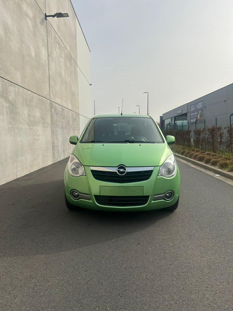 Opel Agila 0.9 Benzine 44kw bj2008 km: 59500 1j garantie, Bedrijf, Handgeschakeld, 5 deurs, Elektrische ramen