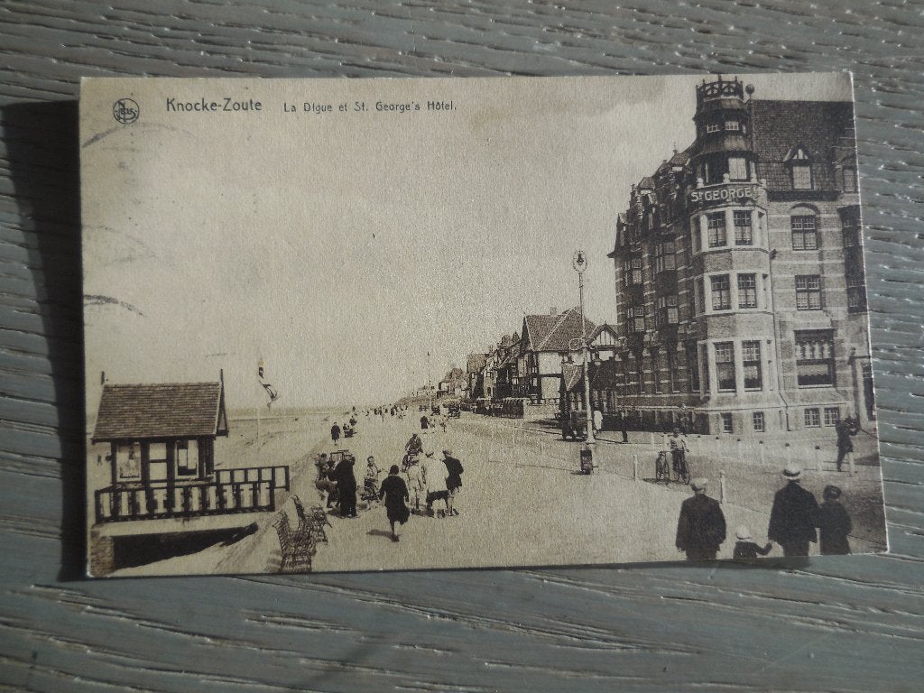 postkaart Knokke, Collections, Enlèvement ou Envoi, 1920 à 1940, Affranchie, Flandre Occidentale
