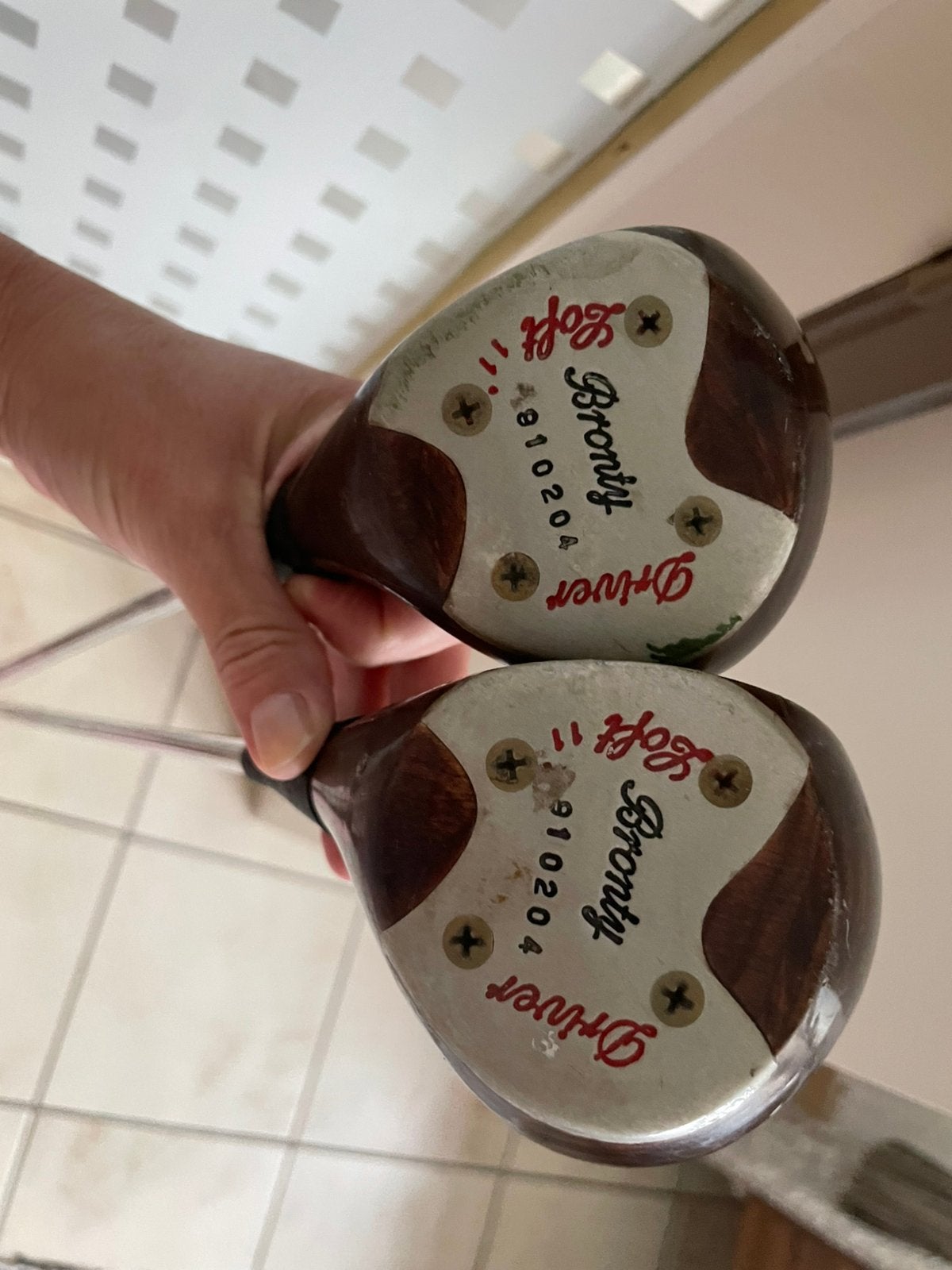 Vintage genummerde golf stokken drivers, Ophalen, Gebruikt