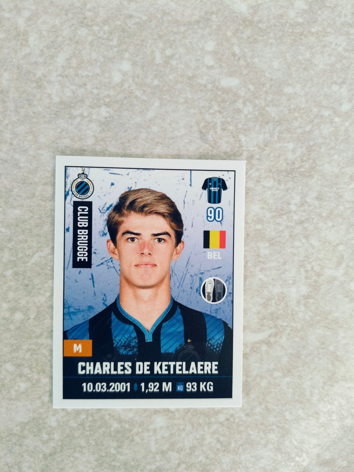 Panini sticker pro league 2020-2021 Charles De Ketelaere, Enlèvement ou Envoi, Autocollant