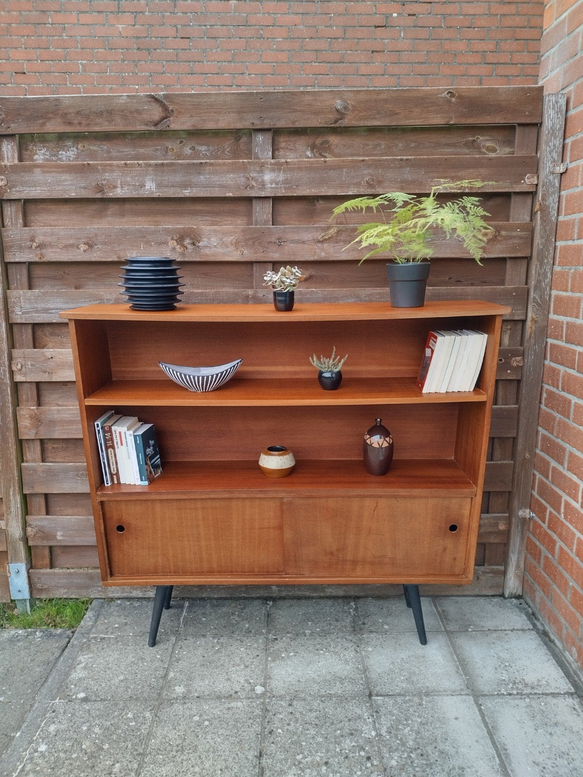 Vintage bibliotheekmeubilair, Ophalen, Teakhout