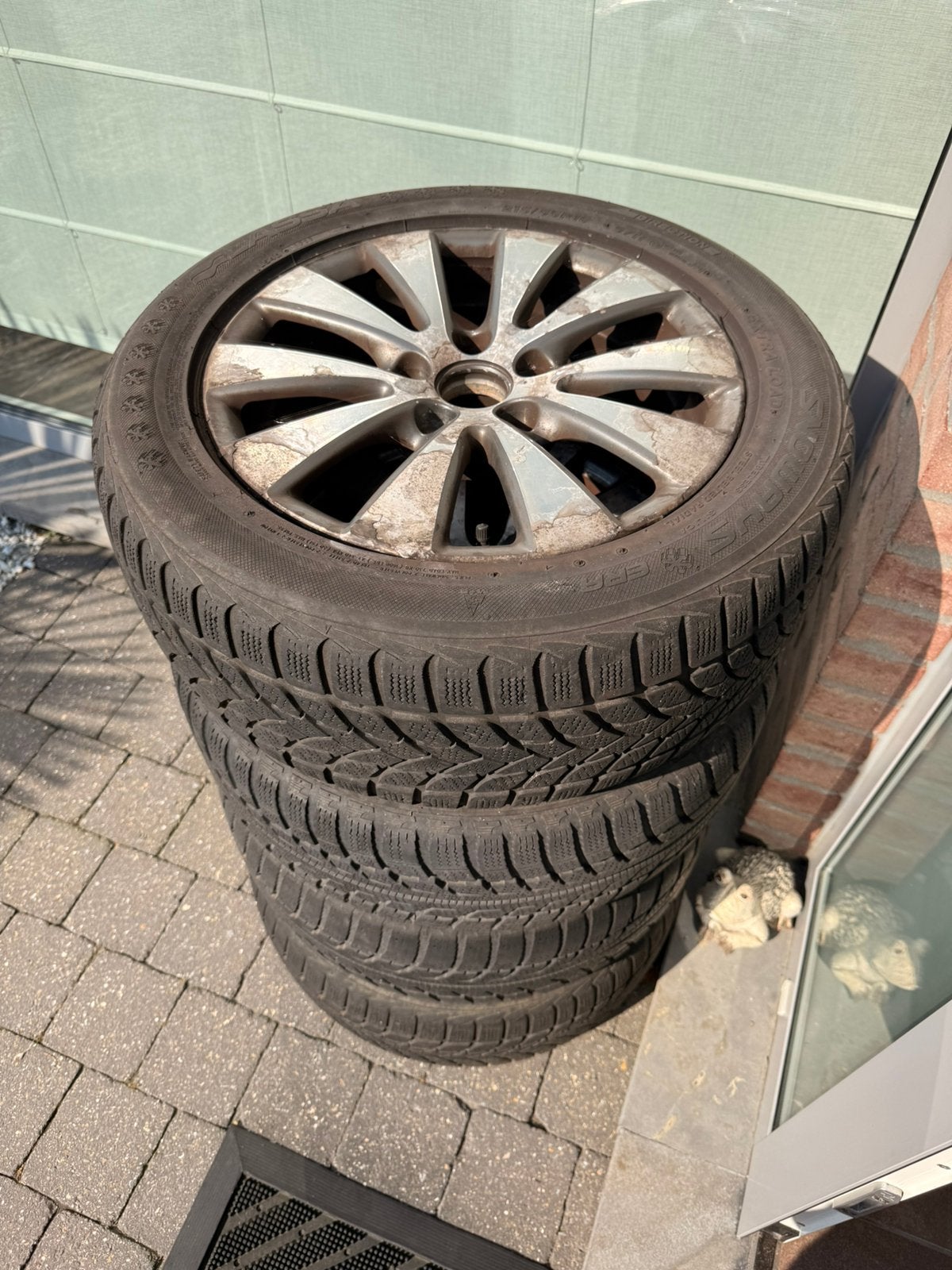 VW Passat B6 Velgen 215/55/16 + Banden, Ophalen, Gebruikt, Volkswagen