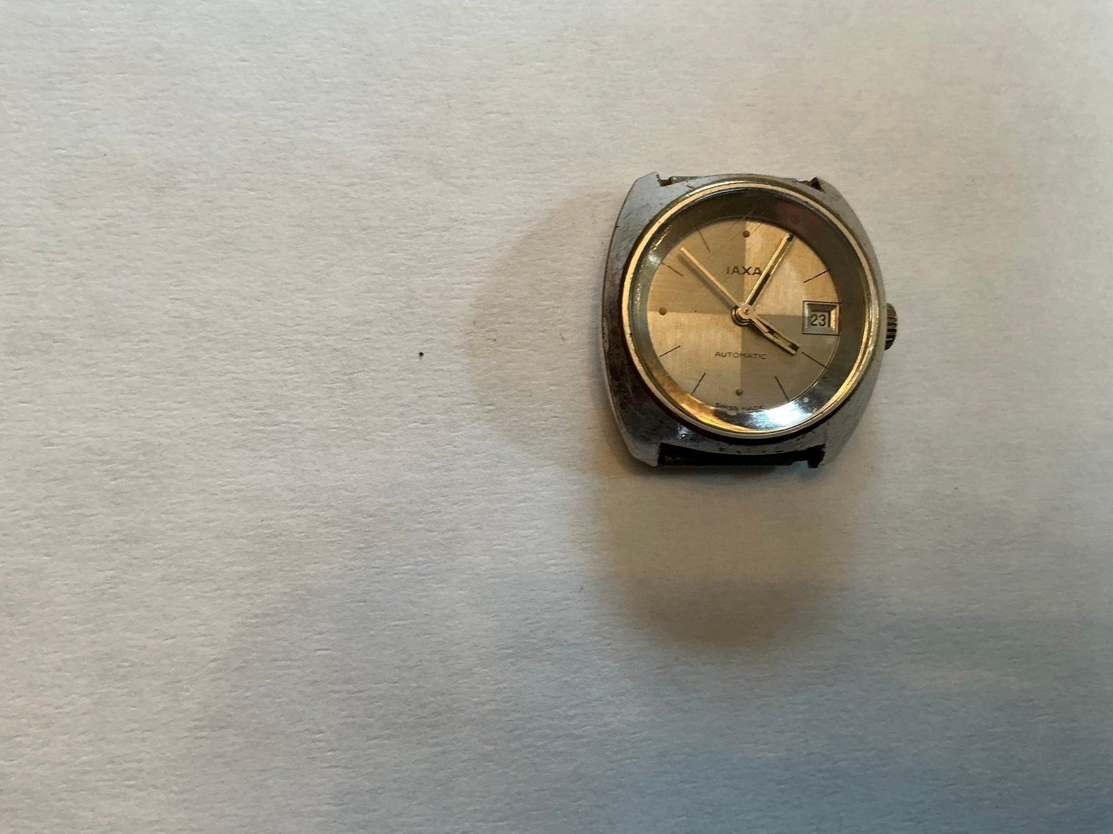 Iaxa automatique incabloc-11382-met datum (werkende staat), Handtassen en Accessoires, Ophalen