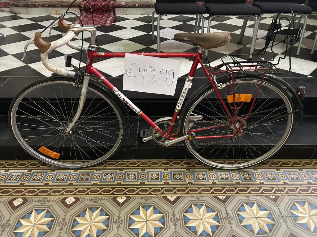 Vintage koersfiets, Fietsen en Brommers, Fietsen | Racefietsen, Minder dan 10 versnellingen, Gebruikt, 26 inch, Staal