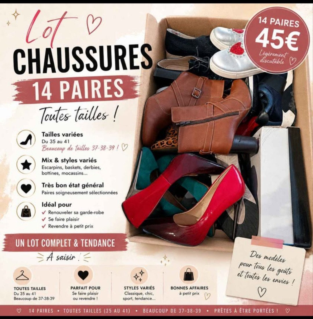 Lot chaussures, Enlèvement ou Envoi