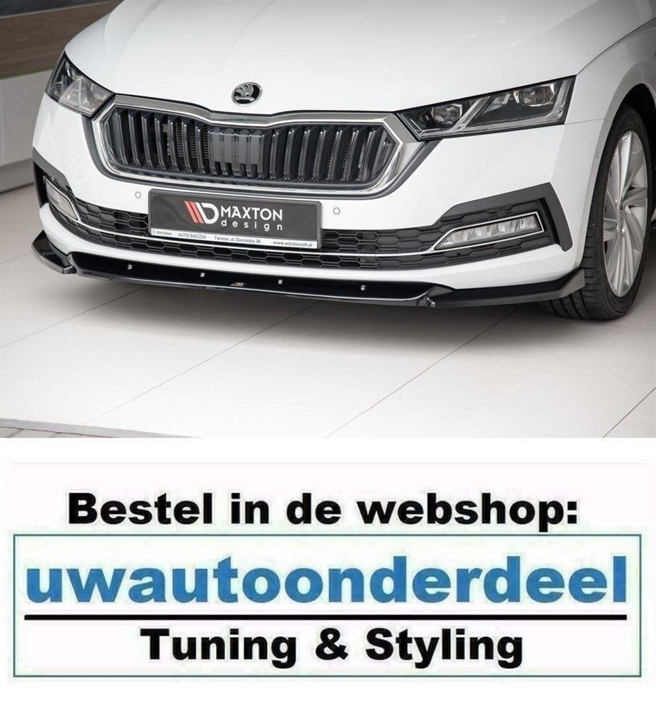 Maxton Spoiler Lip Splitter Voor Skoda Octavia MK4 Standaard, Envoi