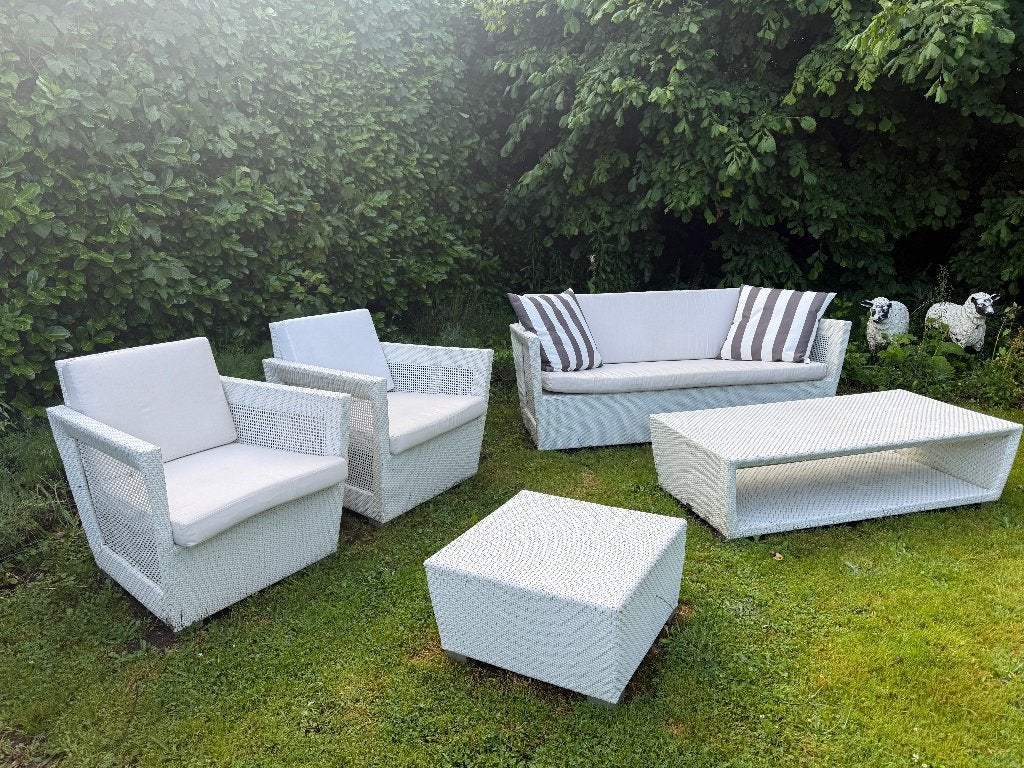 "Magnifique salon de jardin Manutti, Table d'appoint, 5 places, Salons de jardin, Synthétique