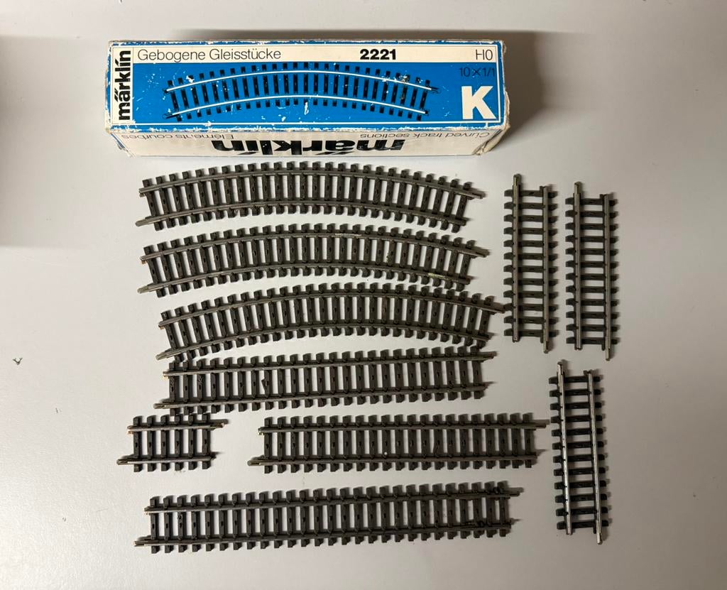 20 Märklin K rails, Ophalen of Verzenden, Gebruikt, Rails, Märklin