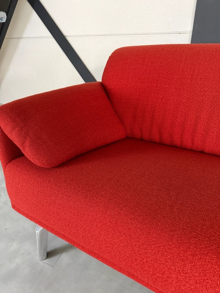 Canapé Leolux Balanza – tissu en laine rouge, Rolf Benz Pode Harvink Montis Jori, Banc droit, Enlèvement, Neuf