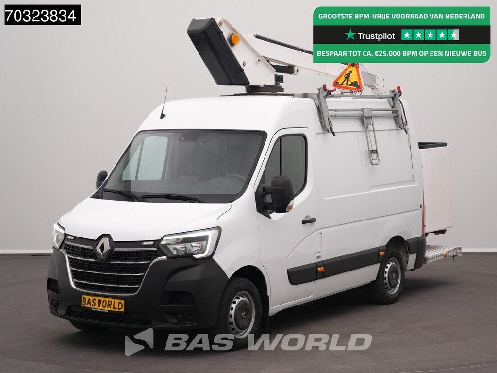 Renault Master 145PK Hoogwerker 11,3m Werkhoogte L2H2 LED Tr, 145 ch, Achat, Capteur de lumière, Euro 6