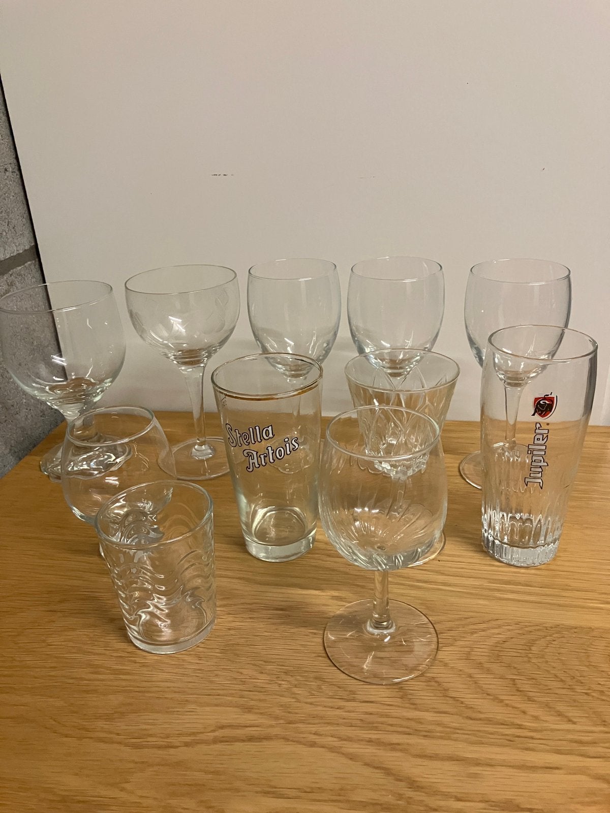 Pakket glazen voor wijn, bier, water, enz., Enlèvement