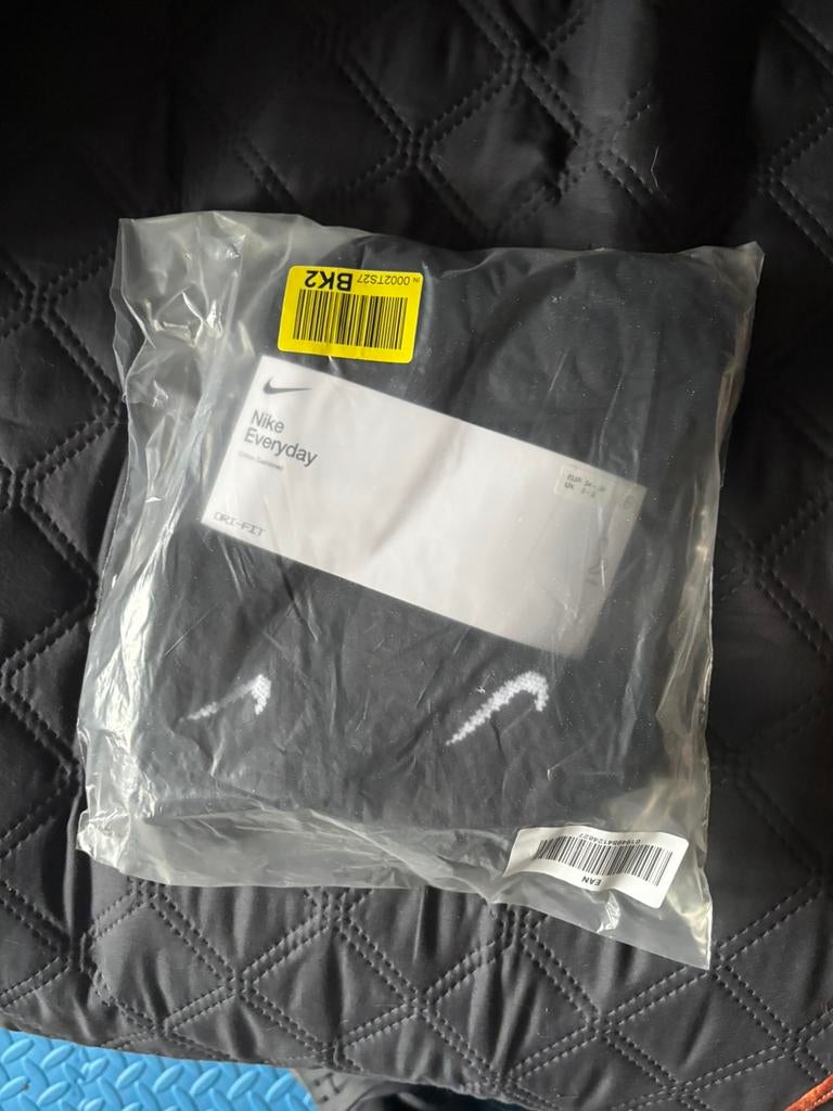 Nike cotton cushioned everyday sokken 34-38 dames, Neuf, Socquettes et Bas genoux, Enlèvement ou Envoi, Noir