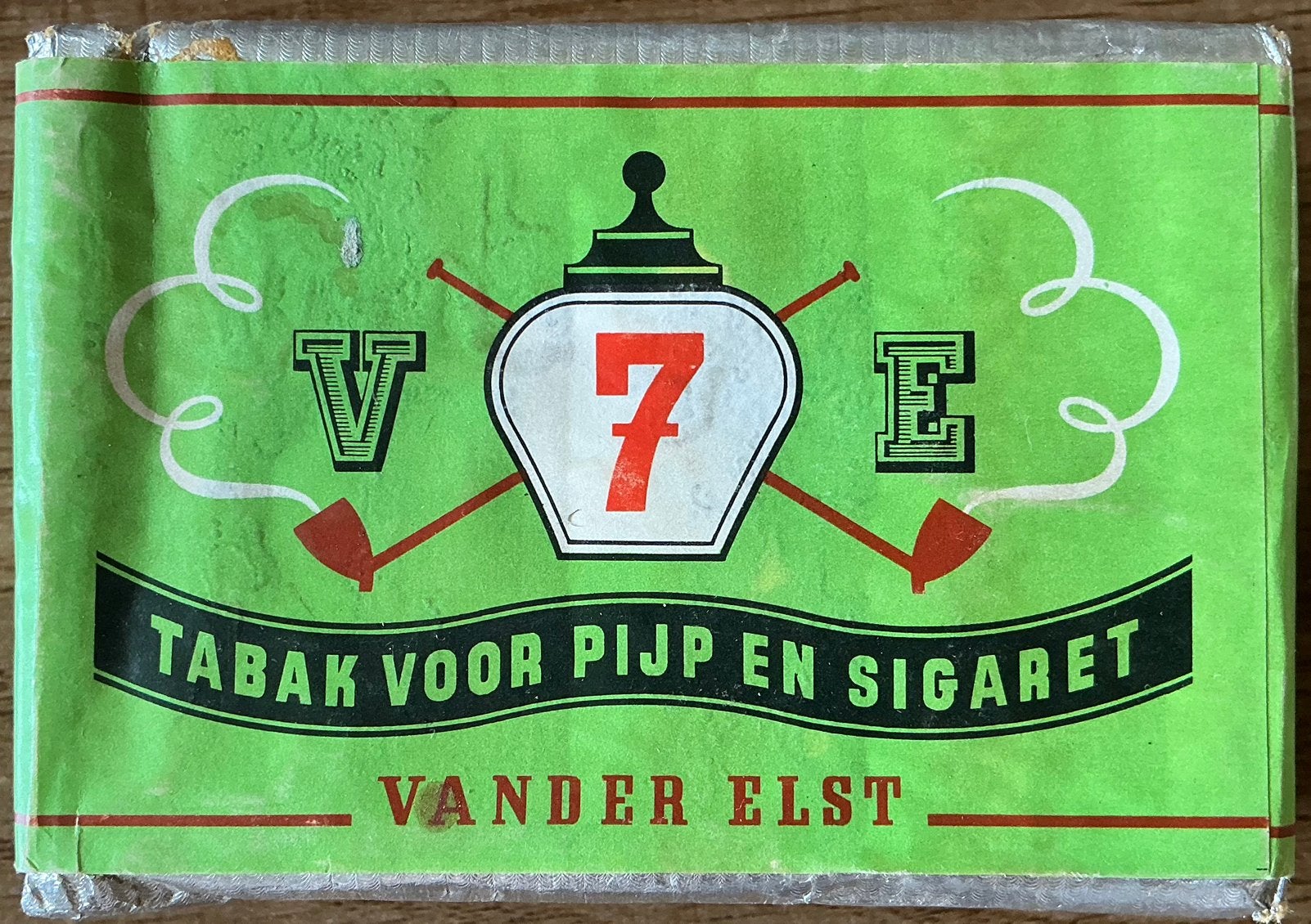 Oude VANDER ELST/7/10FR20/tabakspak, Collections, Articles de fumeurs, Briquets & Boîtes d'allumettes, Enlèvement ou Envoi, Comme neuf